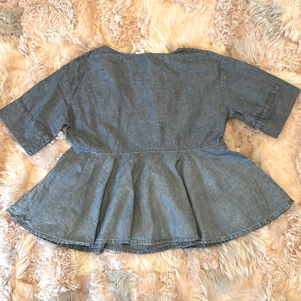 AG Adriano Goldschmied Denim Top SZ S - Picture 4 of 4